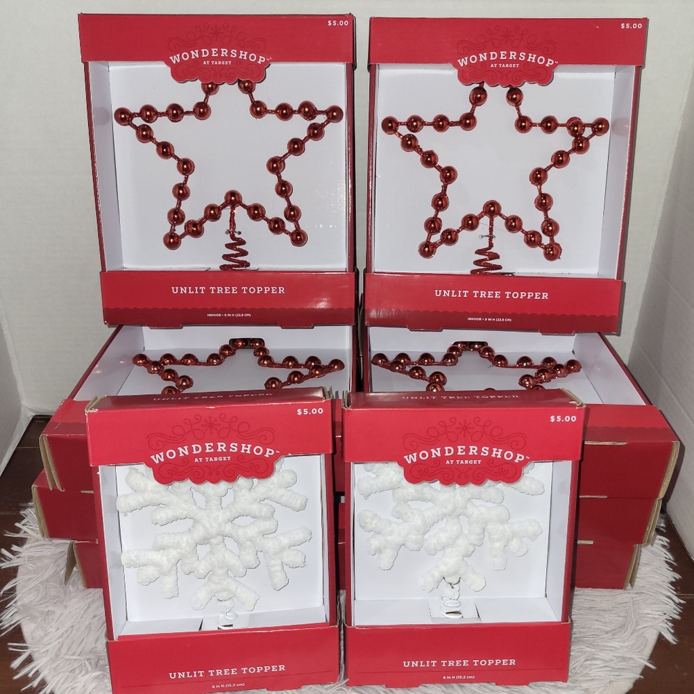 Resale Lot Of 10 Christmas Star Toppers